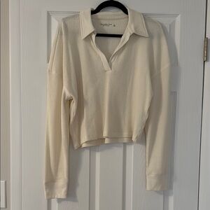 Abercrombie Waffle Knit Crop Top